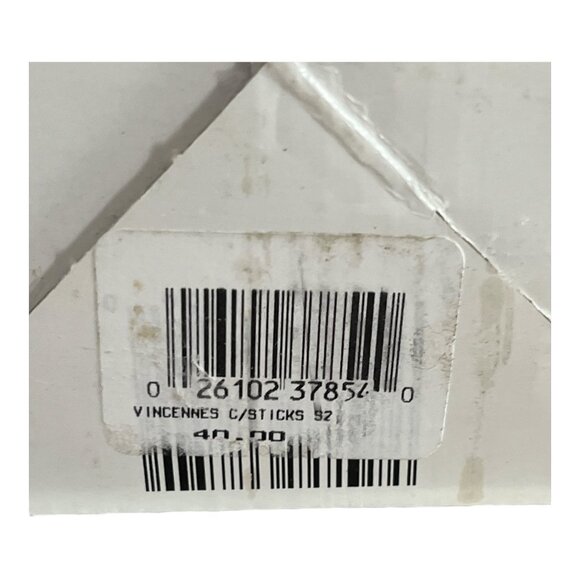 MCM Vincennes Crystal Candlesticks – Pair of Elegant French Glass Candle Holders - Picture 8 of 8